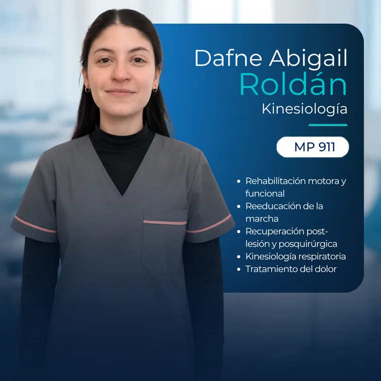 Dafne Abigail Roldán, kinesiología, MP 911