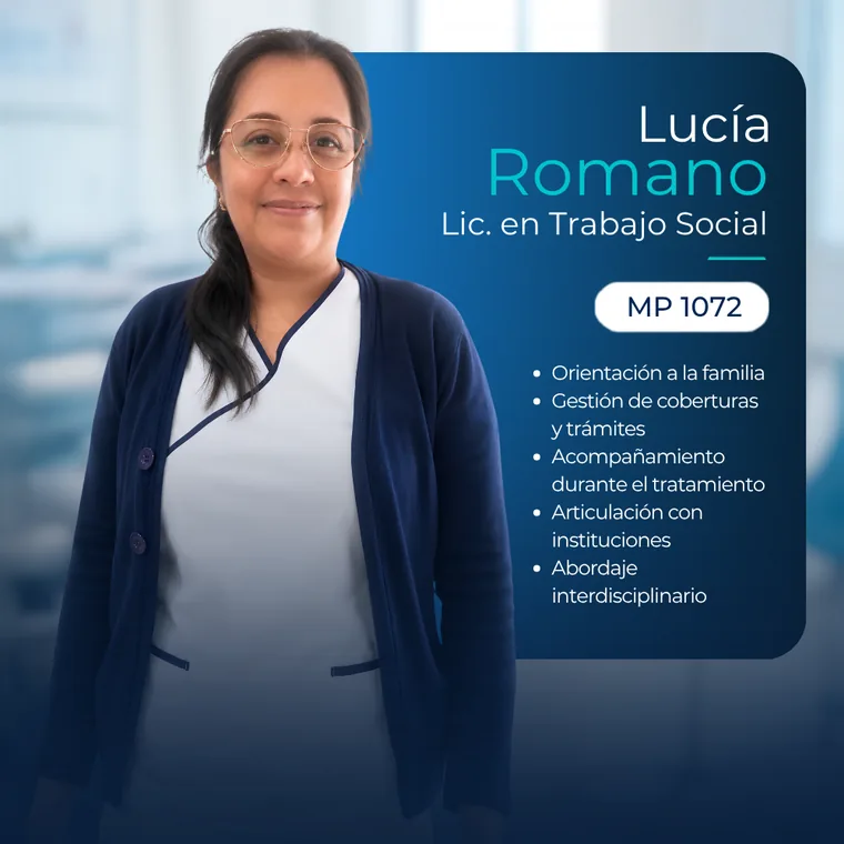 Lucía Romano, licenciada en trabajo social, MP 1072